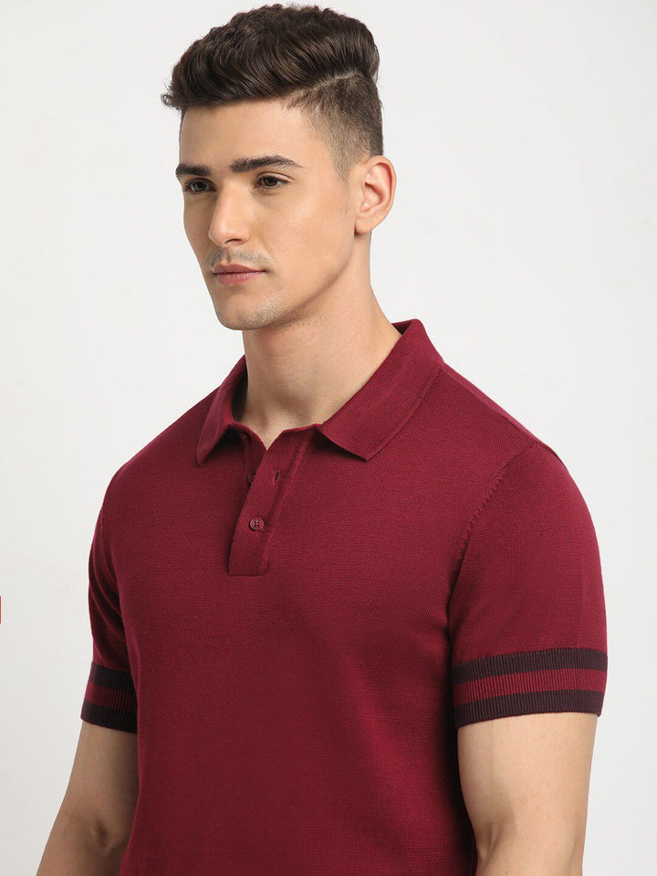 THE BEAR HOUSE Polo Collar Short Sleeves Cotton T-shirt
