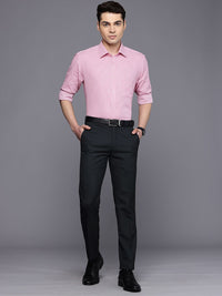 Raymond Men Striped Slim Fit Formal Trousers