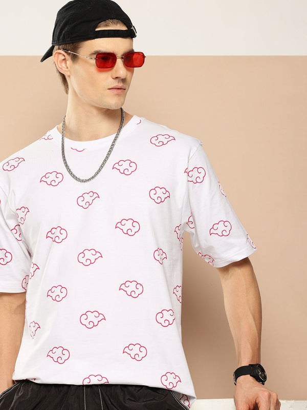 Difference of Opinion Men Printed Drop-Shoulder Sleeves Oversized Pure Cotton T-shirt