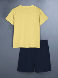 HELLCAT Boys Pack Of 2 Printed T-shirt with Shorts