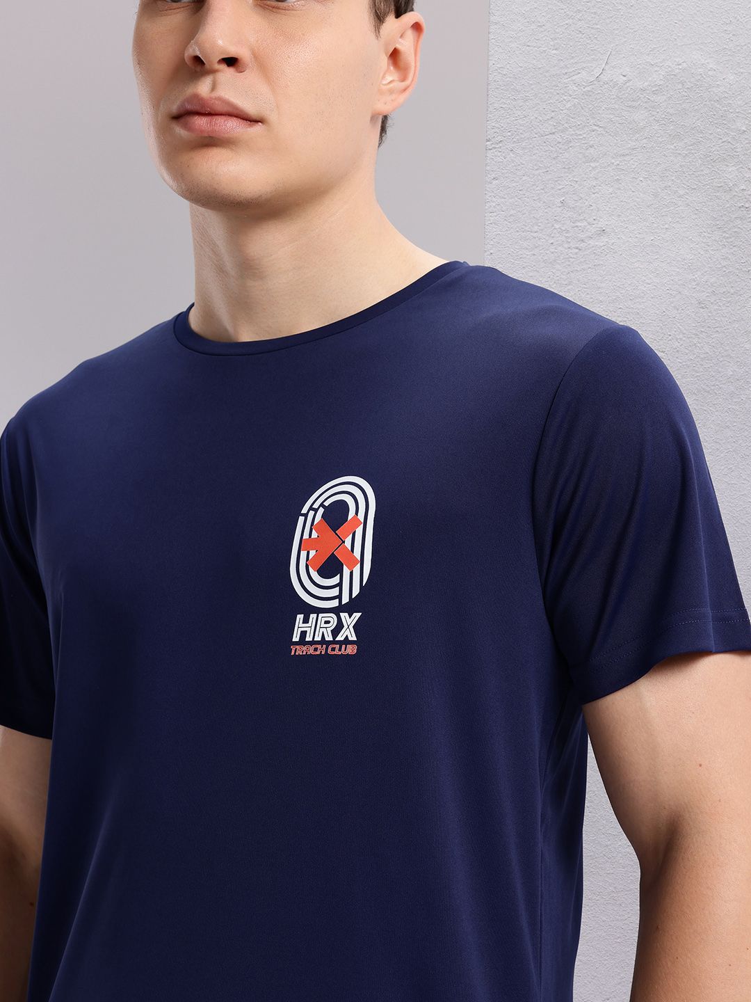 HRX by Hrithik Roshan Brand Logo Print Regular Fit Rapid-Dry Running T-shirt