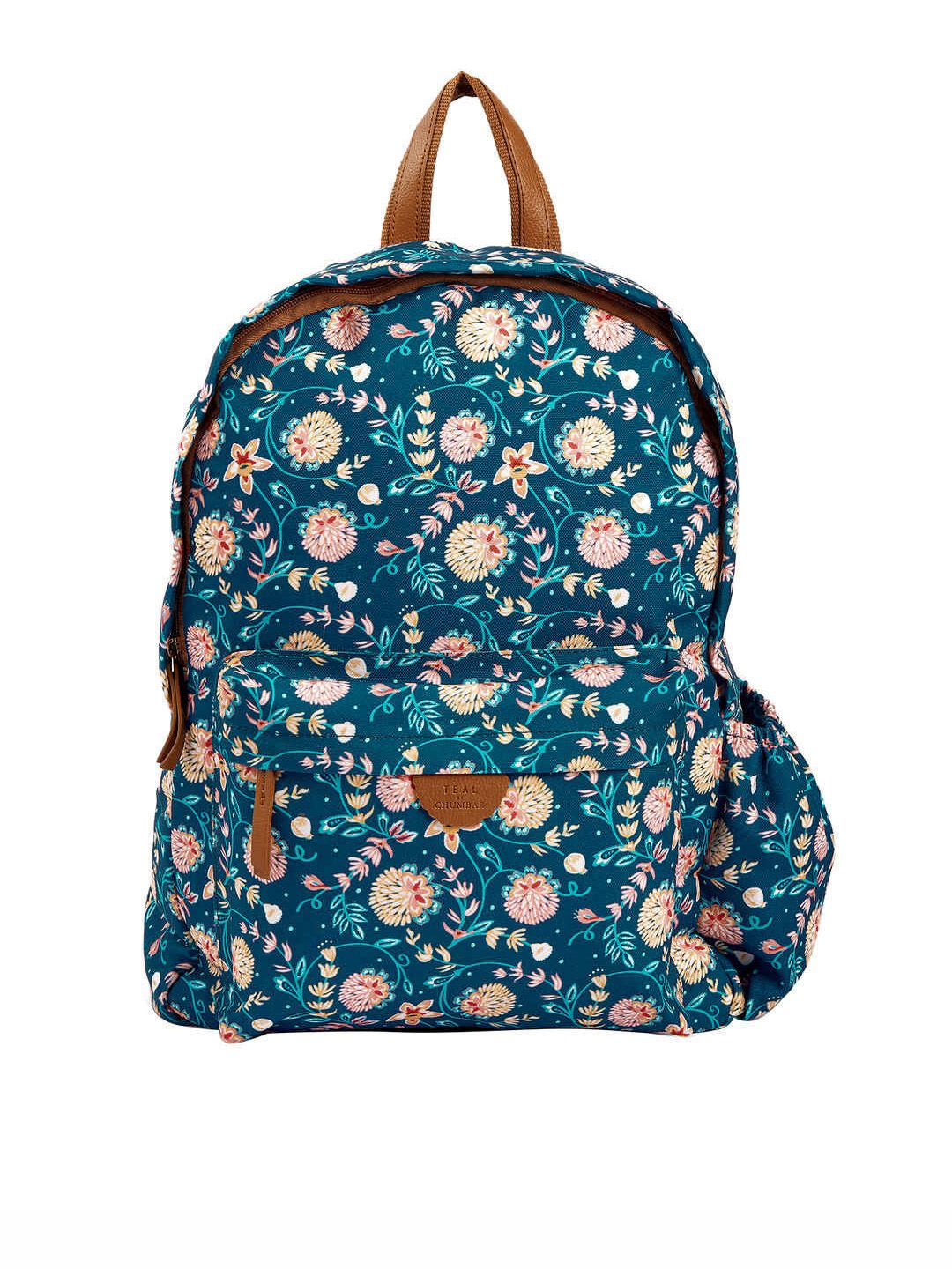 TEAL BY CHUMBAK Women Printed Light Weight Medium Back Pack