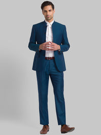 Raymond Men yang Direka Bandhgala Blazer Single-Breasted Single Woven