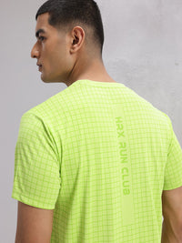 HRX by Hrithik Roshan Checked Rapid-Dry Running T-shirt
