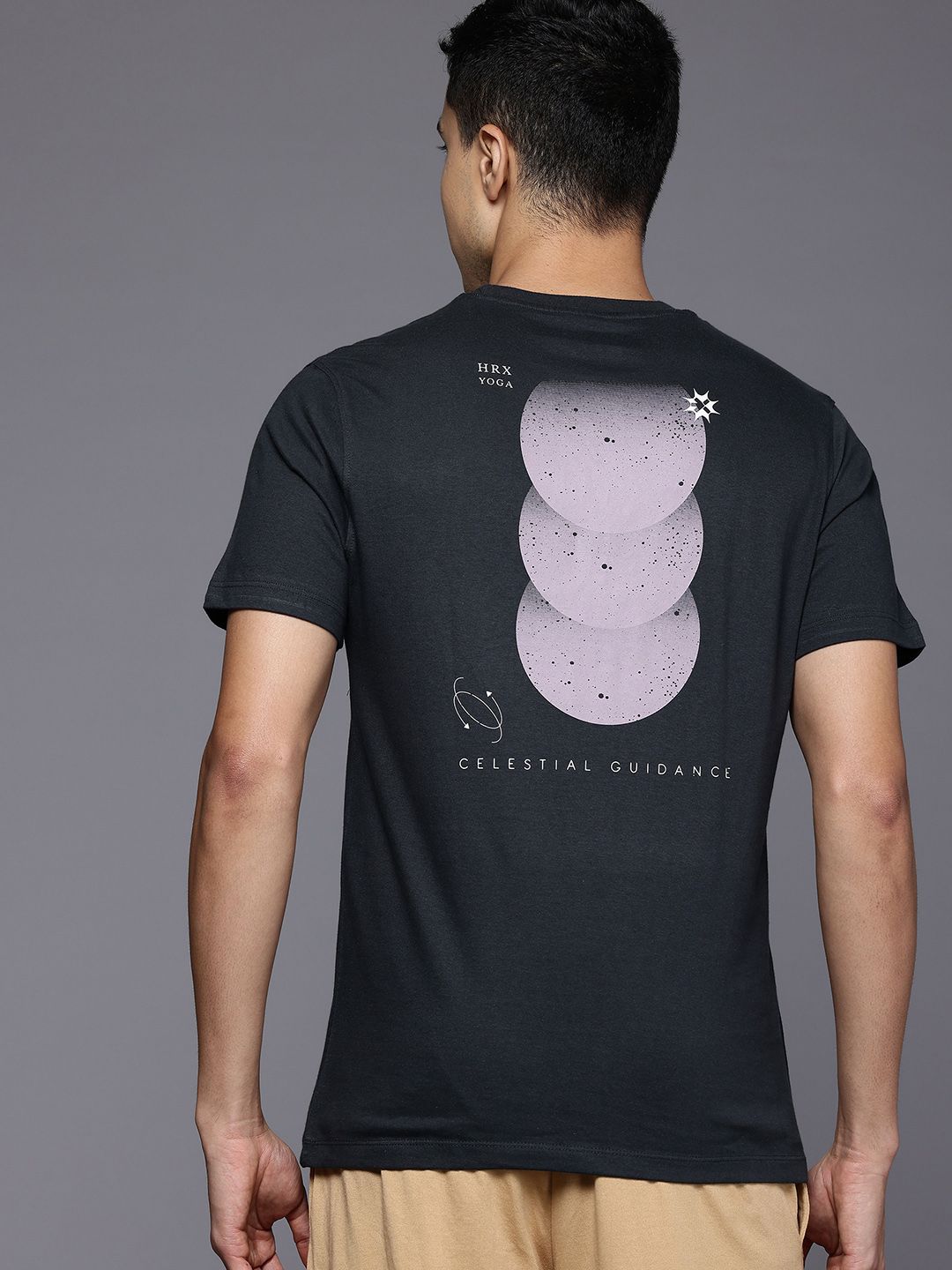 HRX by Hrithik Roshan Printed Pure Cotton Yoga T-shirt