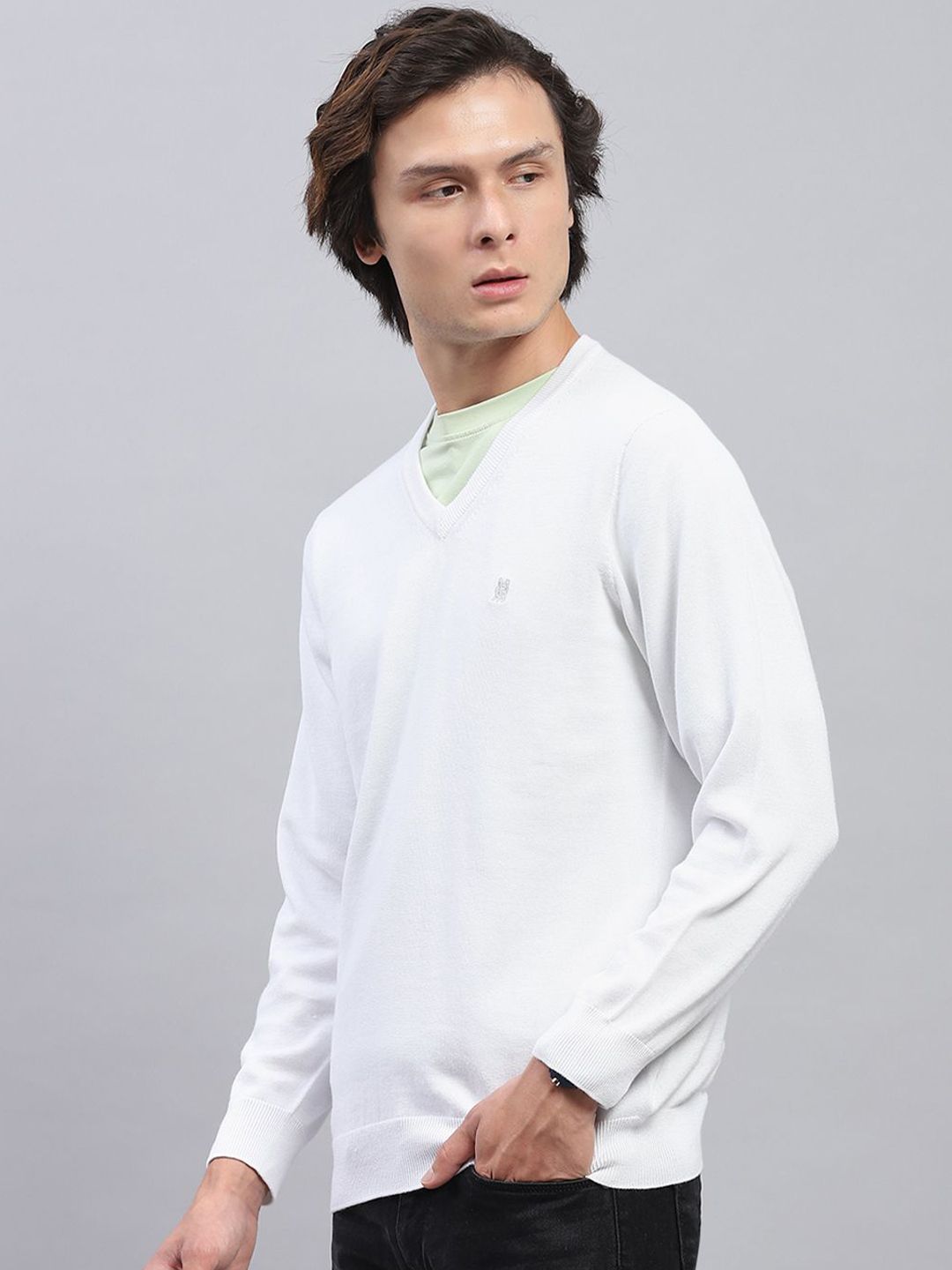 Monte Carlo Men Long Sleeves Cotton Pullover