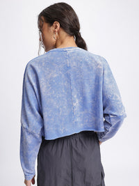 Dressberry jerebu & gembar -gembur dicelupkan sweatshirt berkotak