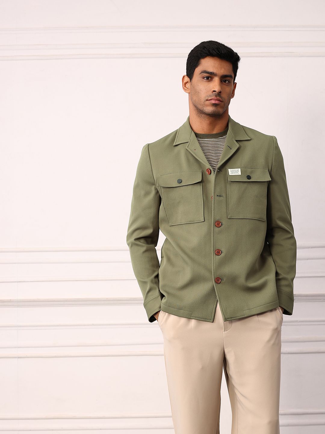 Mr Bowerbird Double Pocket Resort Collar Tailored Jacket