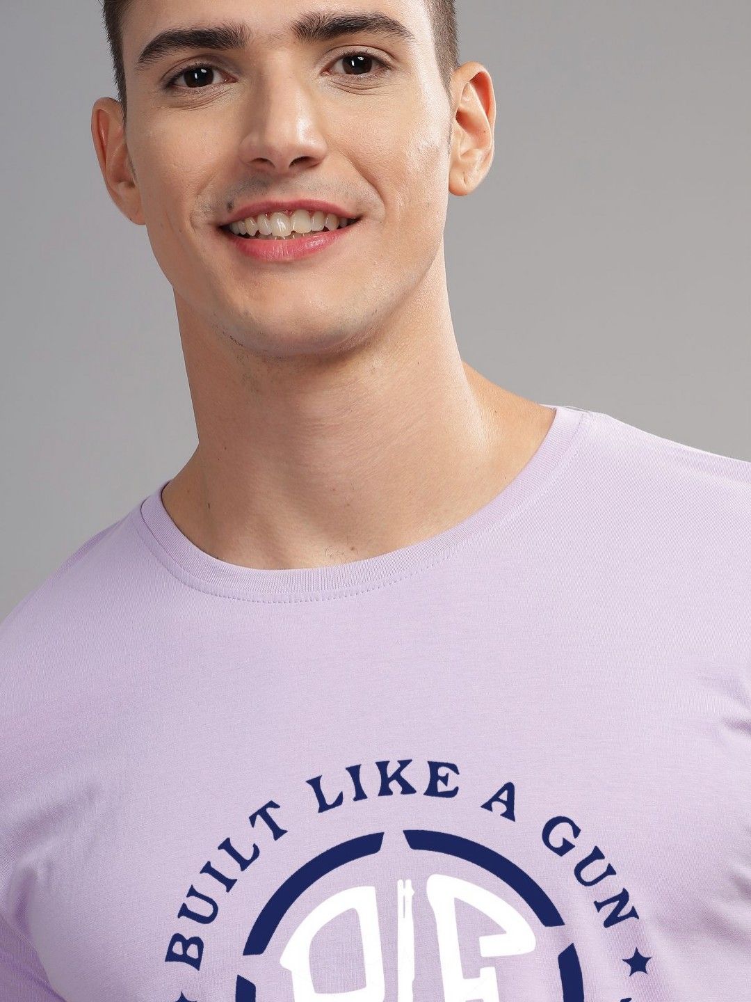 ADRO Men Typography Printed Raw Edge T-shirt