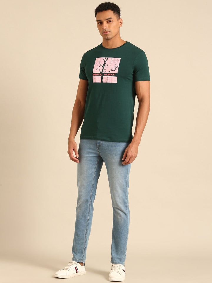 Being Human Printed Pure Cotton T-shirt