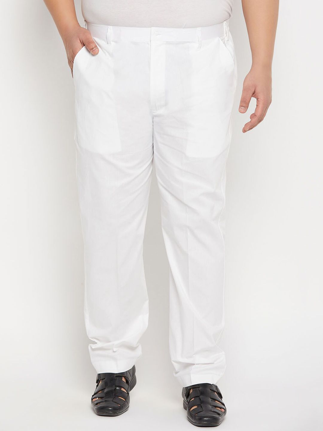 VASTRAMAY Men Plus Size Pure Cotton Mid-Rise Pyjama