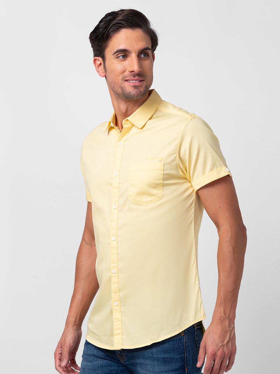 SPYKAR Men Slim Fit Casual Shirt