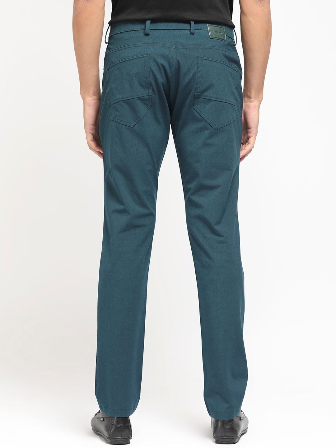 RARE RABBIT Men Spark Regular Fit Mid Rise Cotton Trouser