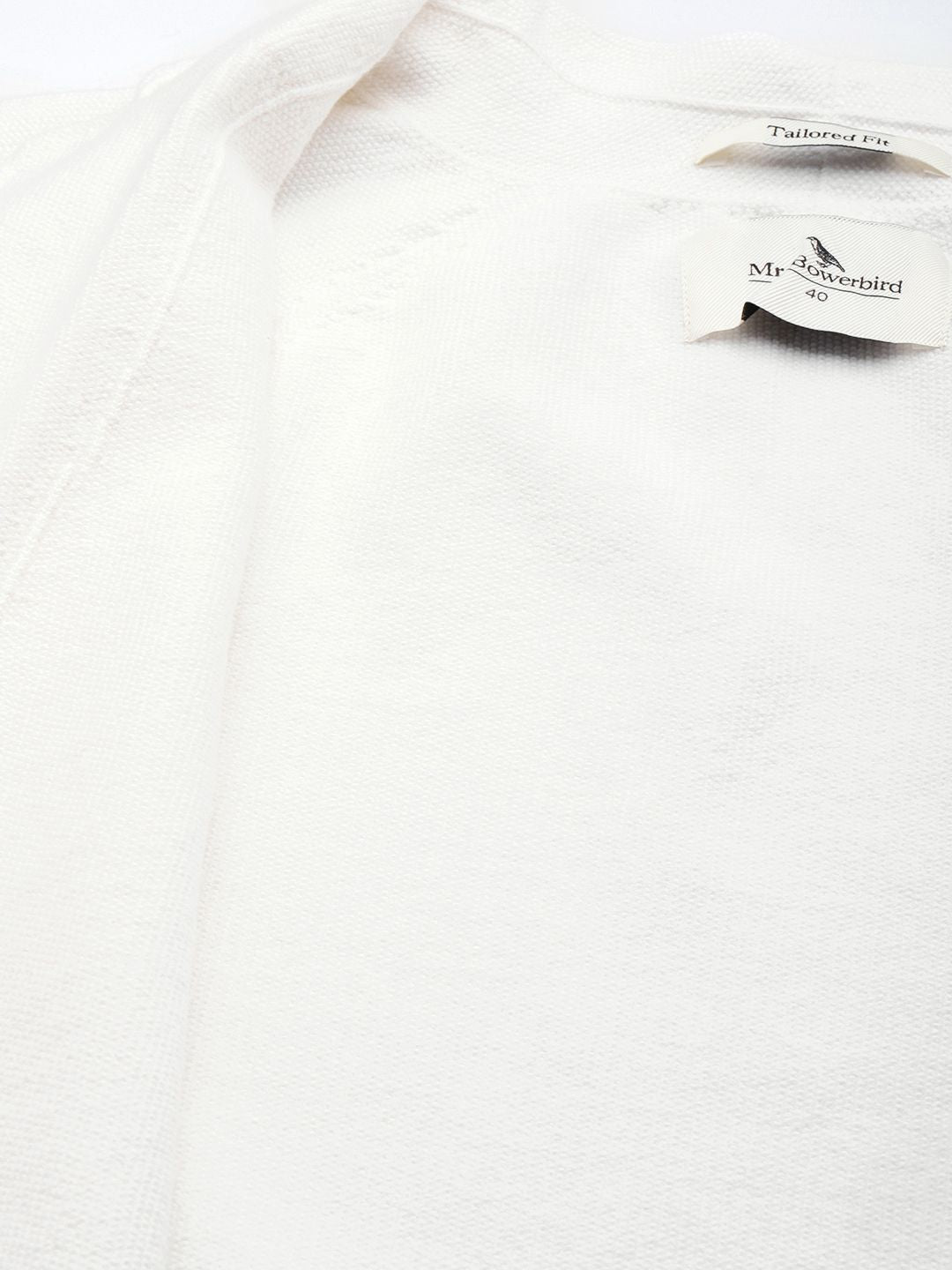 Mr Bowerbird Tailored Fit Lightweight Knitted Single-Breasted Casual Blazer