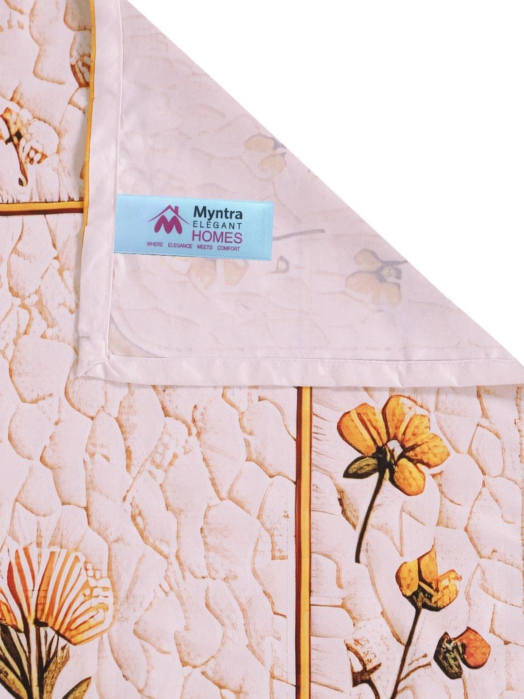 Myntra Elegant Homes Multicoloured Floral 400 TC King Bedsheet with 2 Pillow Covers