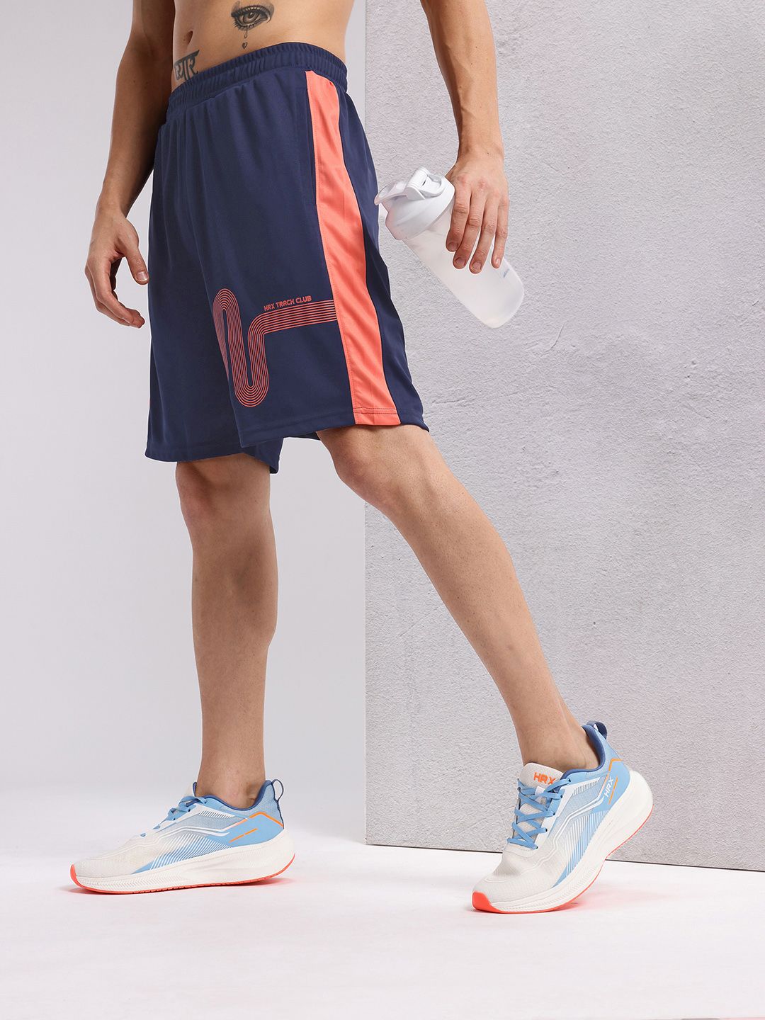 HRX by Hrithik Roshan Men Printed Reflective Rapid Dry Running Shorts