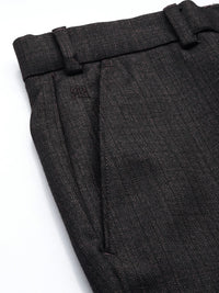 Raymond Men Textured Slim Fit Formal Trousers