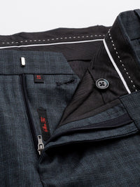 Raymond Men Checked Slim Fit Formal Trousers