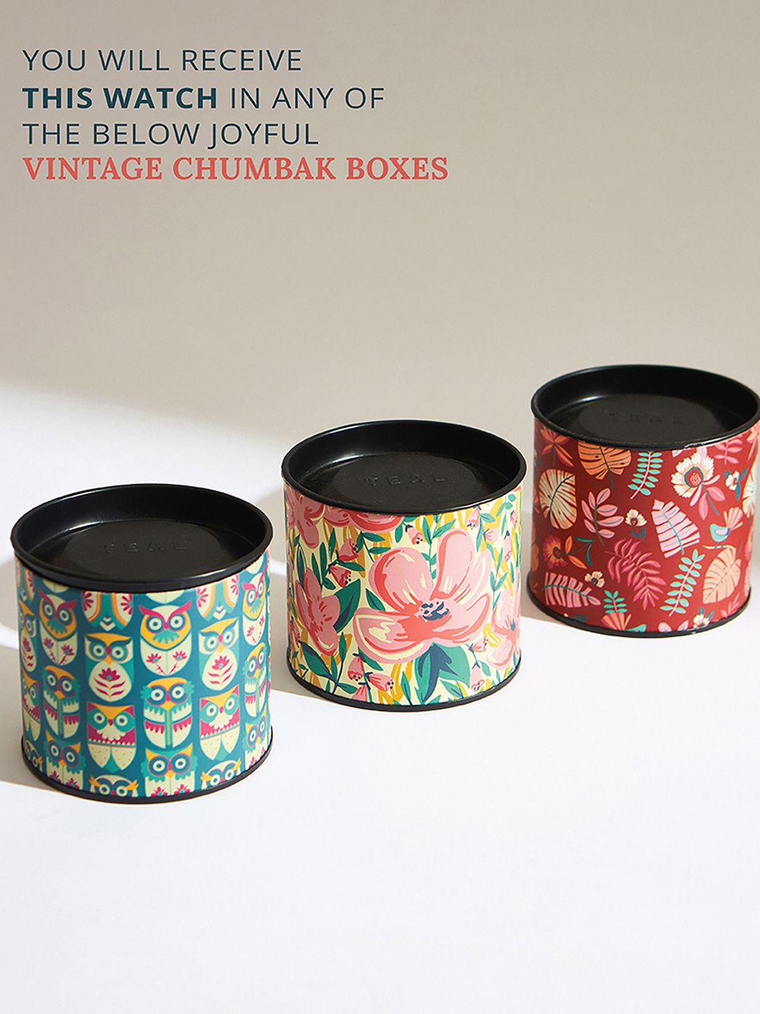 TEAL BY CHUMBAK Women White Printed Dial & Rose Gold-Plated Bracelet Style Straps Analogue Watch