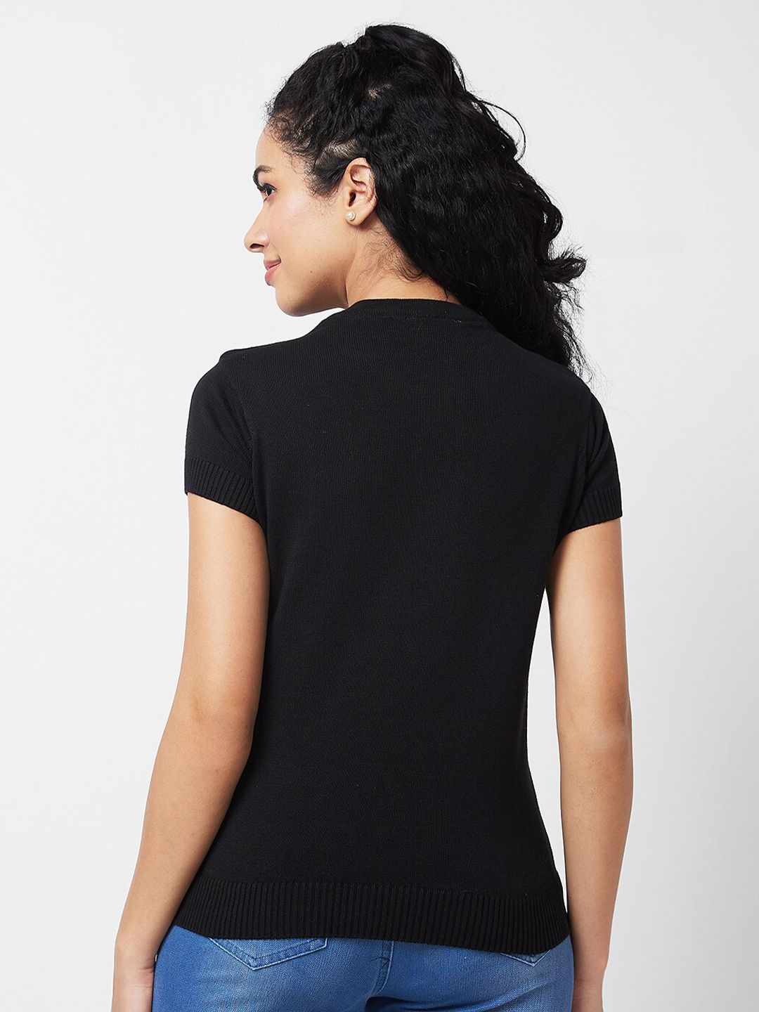 SPYKAR Round Neck Cotton T-shirt