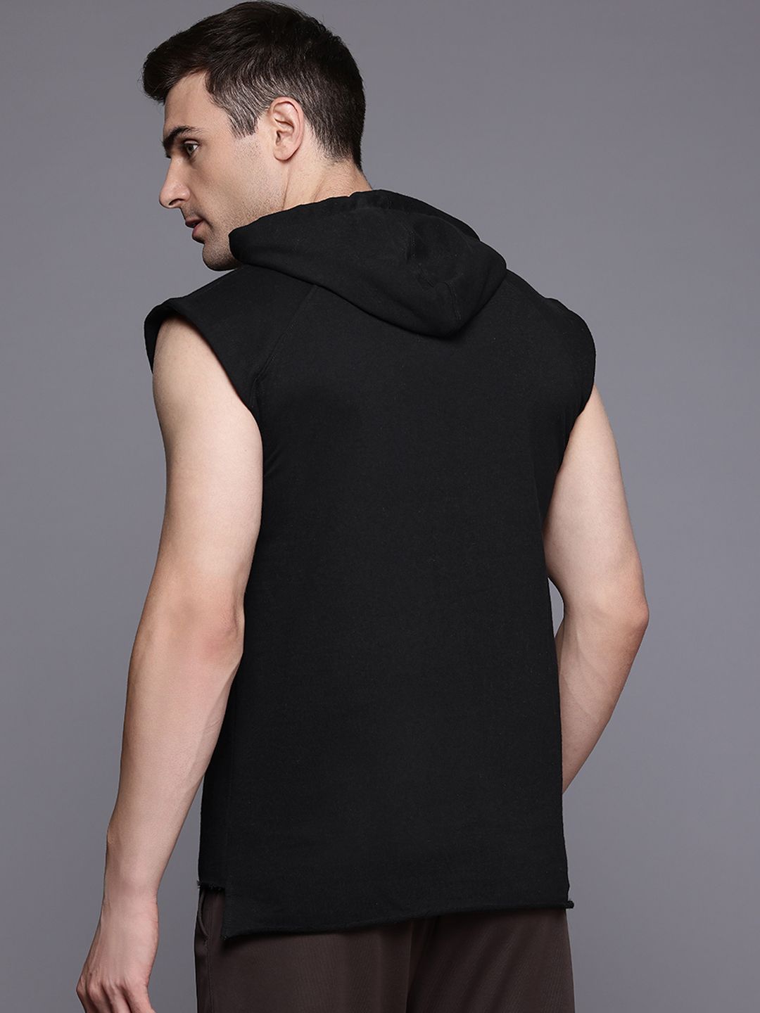 HRX by Hrithik Roshan Printed Hooded Training Sweatshirt
