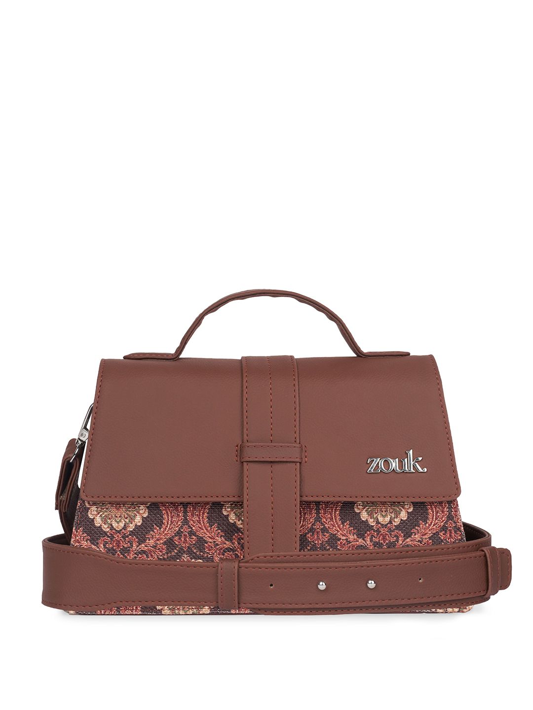 ZOUK Women Printed Jodhpur Damask Iconic Evening Satchel