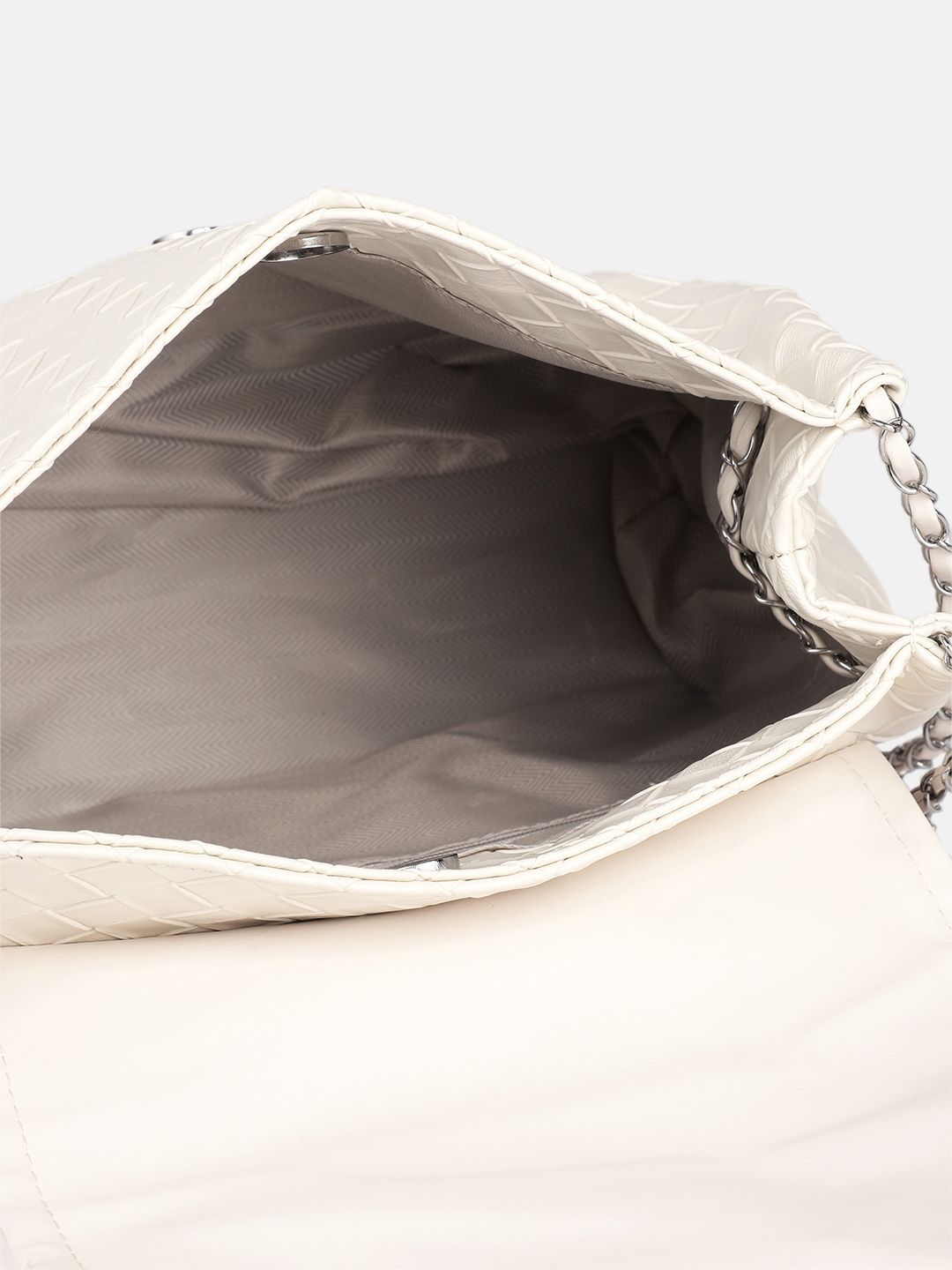DressBerry Structured Shoulder Bag with Bow Detail