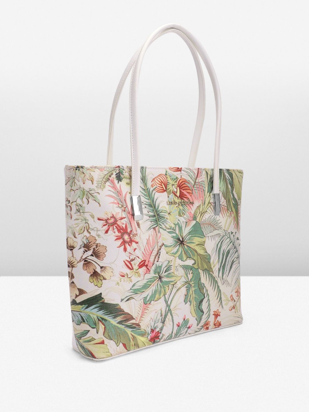 Lino Perros Floral Printed Structured Shoulder Bag