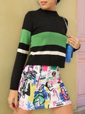 DressBerry Acrylic Striped Pullover