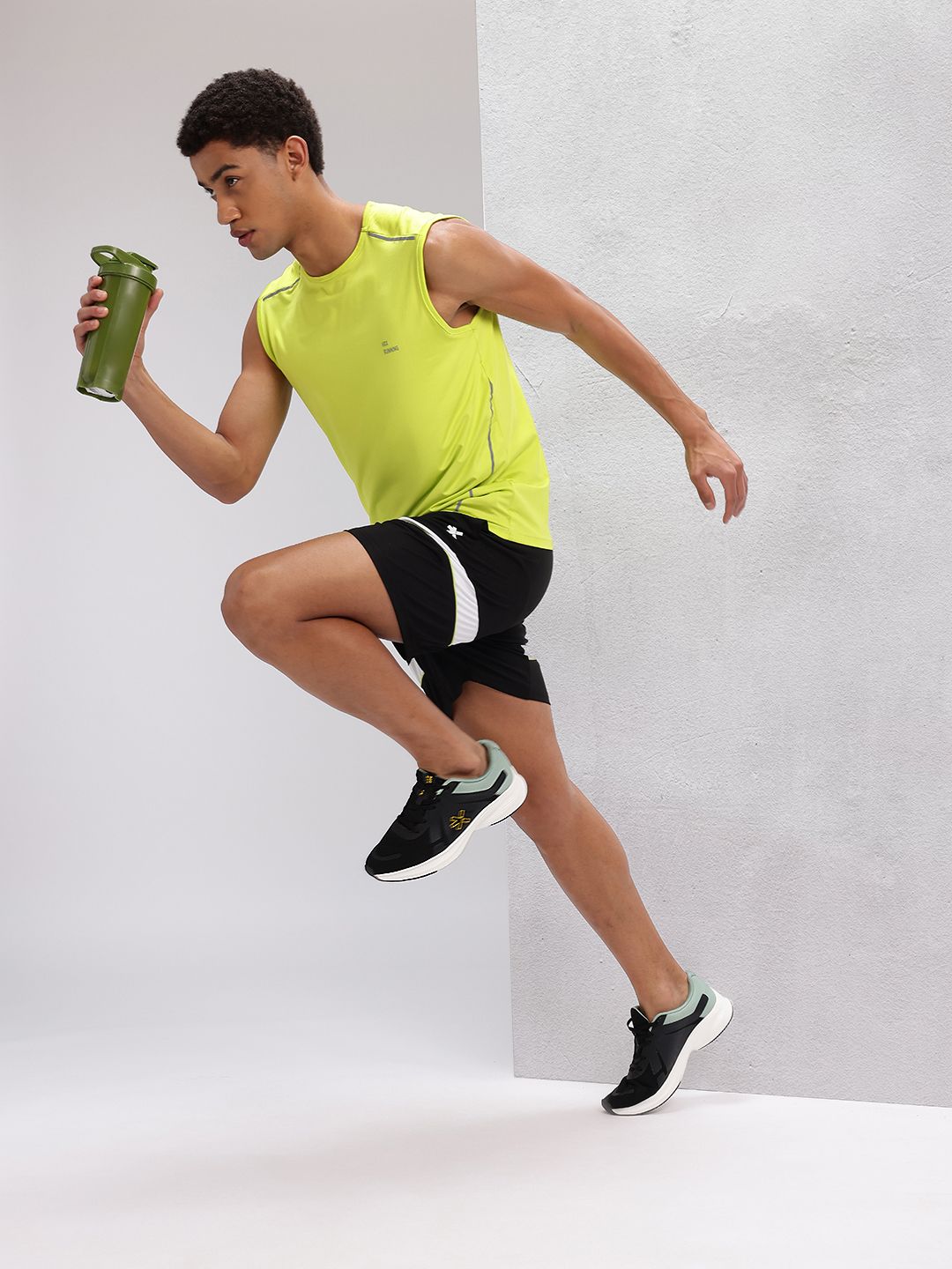 HRX by Hrithik Roshan Men Rapid Dry Striped Running Shorts