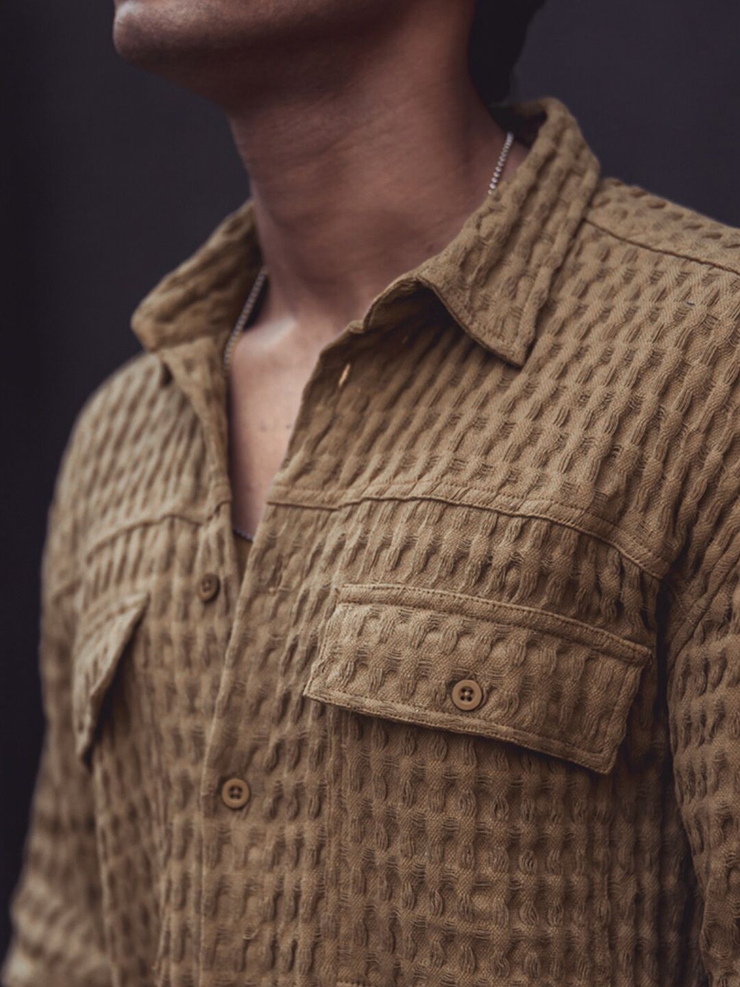Powerlook India Slim Oversized Checked Pure Cotton Casual Shirt