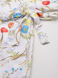 all about you Floral Print Wrap Dress