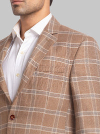 Park Avenue Men Checked Single Breasted Blazers