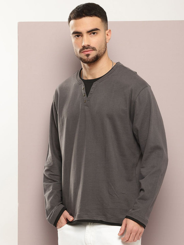DILLINGER Men Airtex Oversized T-shirt