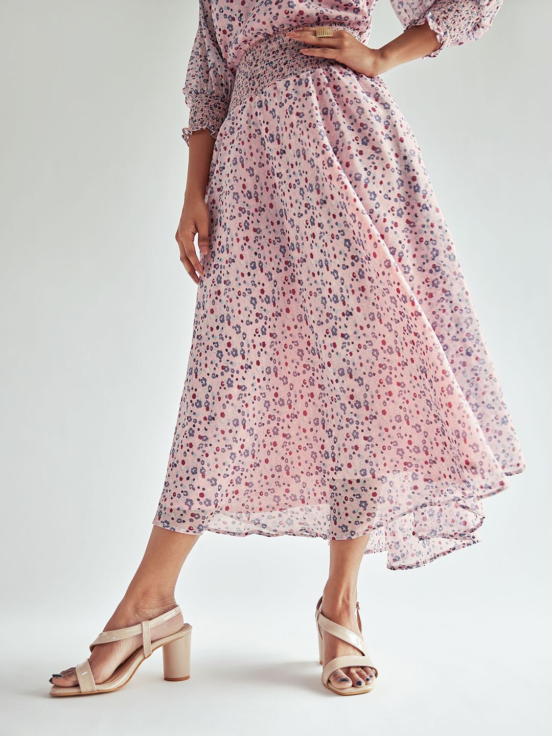 The Label Life Floral Print Fit & Flare Maxi Dress