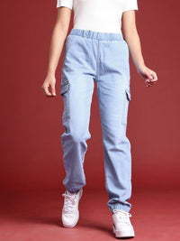 all about you Women Light Fade Stretchable Straight Jogger