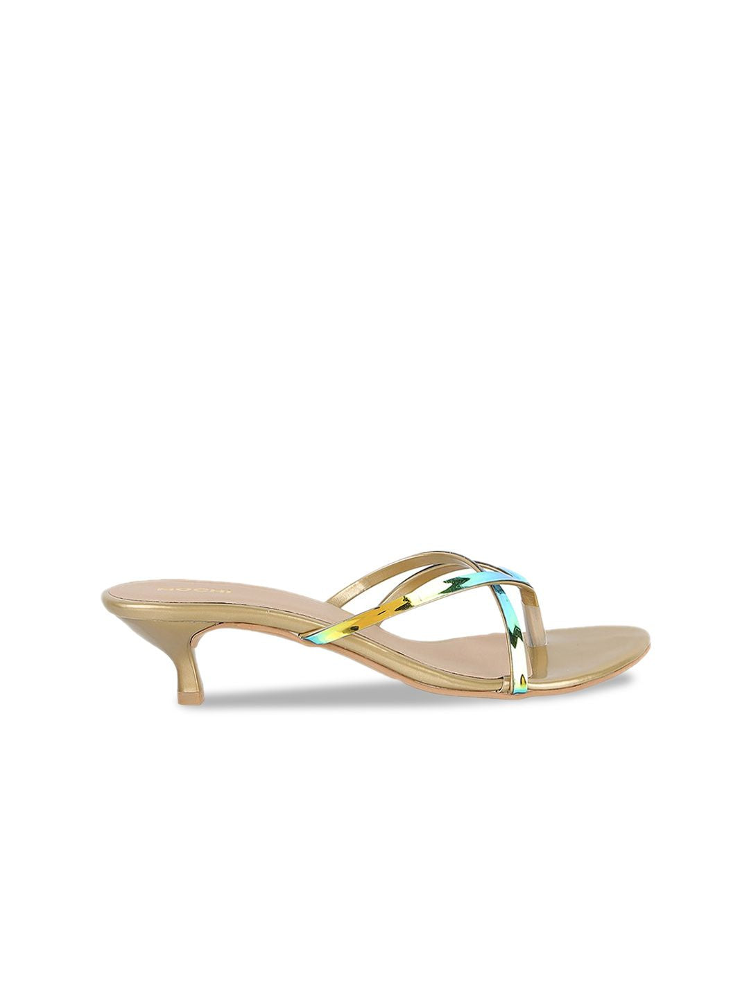Mochi Strappy Open Toe Kitten Heels