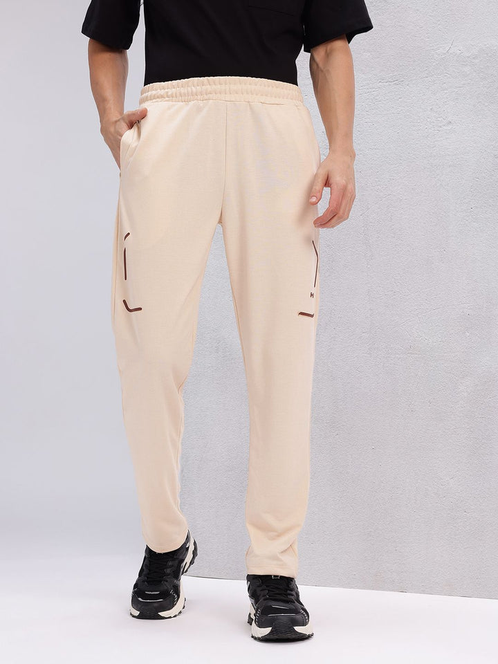 HRX by Hrithik Roshan Men Brand Logo Detail Regular Fit Lifestyle Track Pants