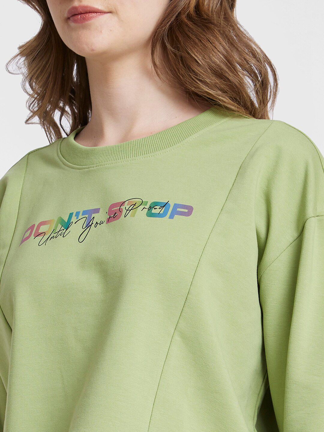 SPYKAR Typography Printed Boxy T-Shirt