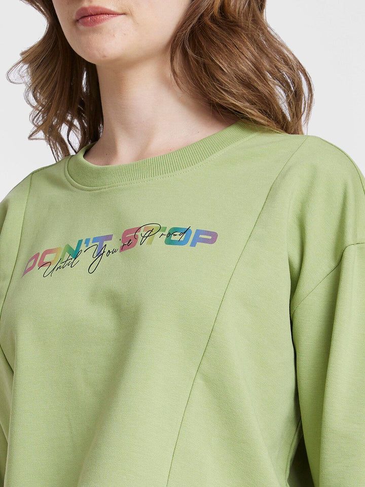 SPYKAR Typography Printed Boxy T-Shirt