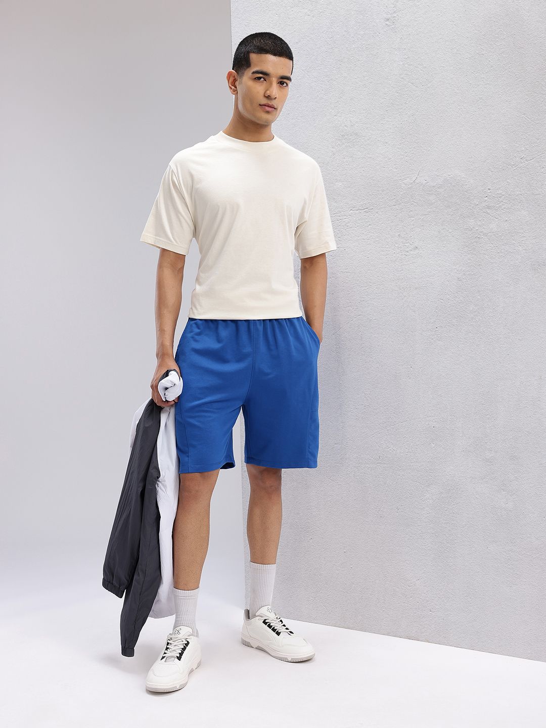 HRX by Hrithik Roshan Men Panelled Mid-Rise Regular Fit Lifestyle Shorts