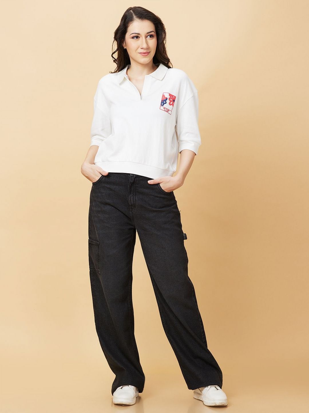 Being Human Women Polo Collar T-shirt