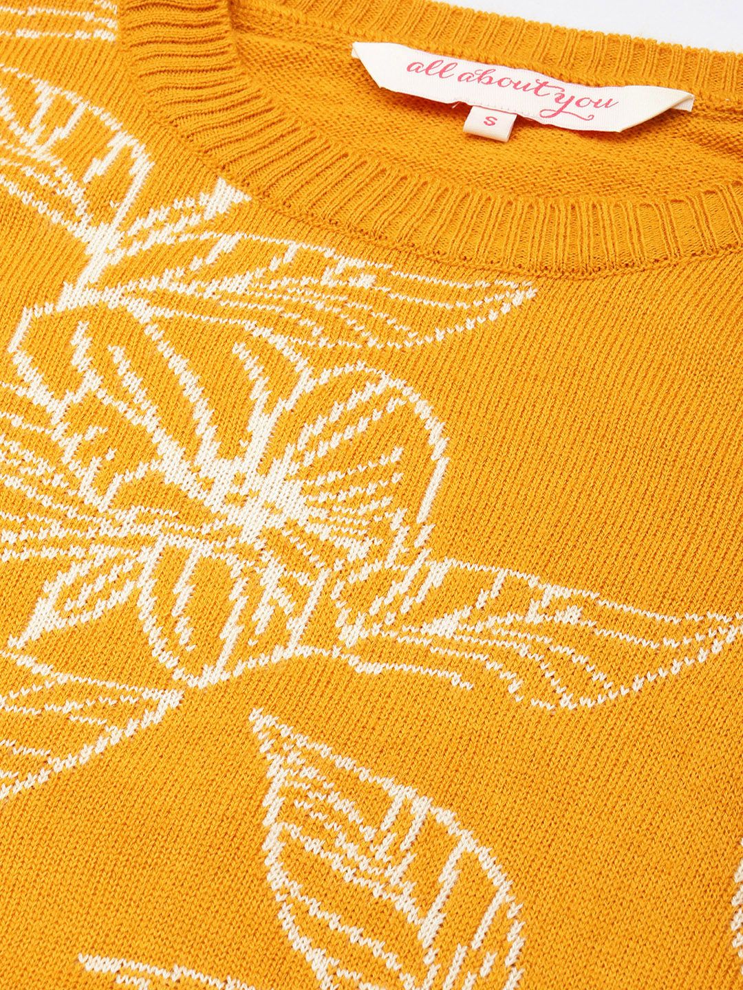 all about you Floral Self Design Pullover