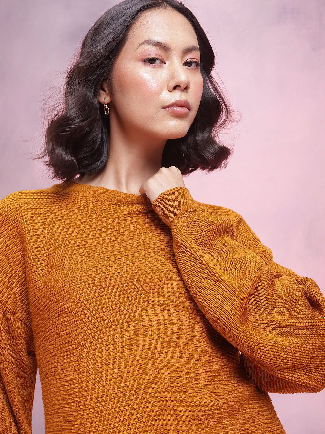 DressBerry Acrylic Ribbed Pullover