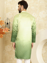SOJANYA Ethnic Woven Design Cotton Silk Straight Kurta