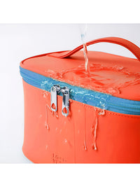 Cortina Orange Water Resistant Makeup Organiser