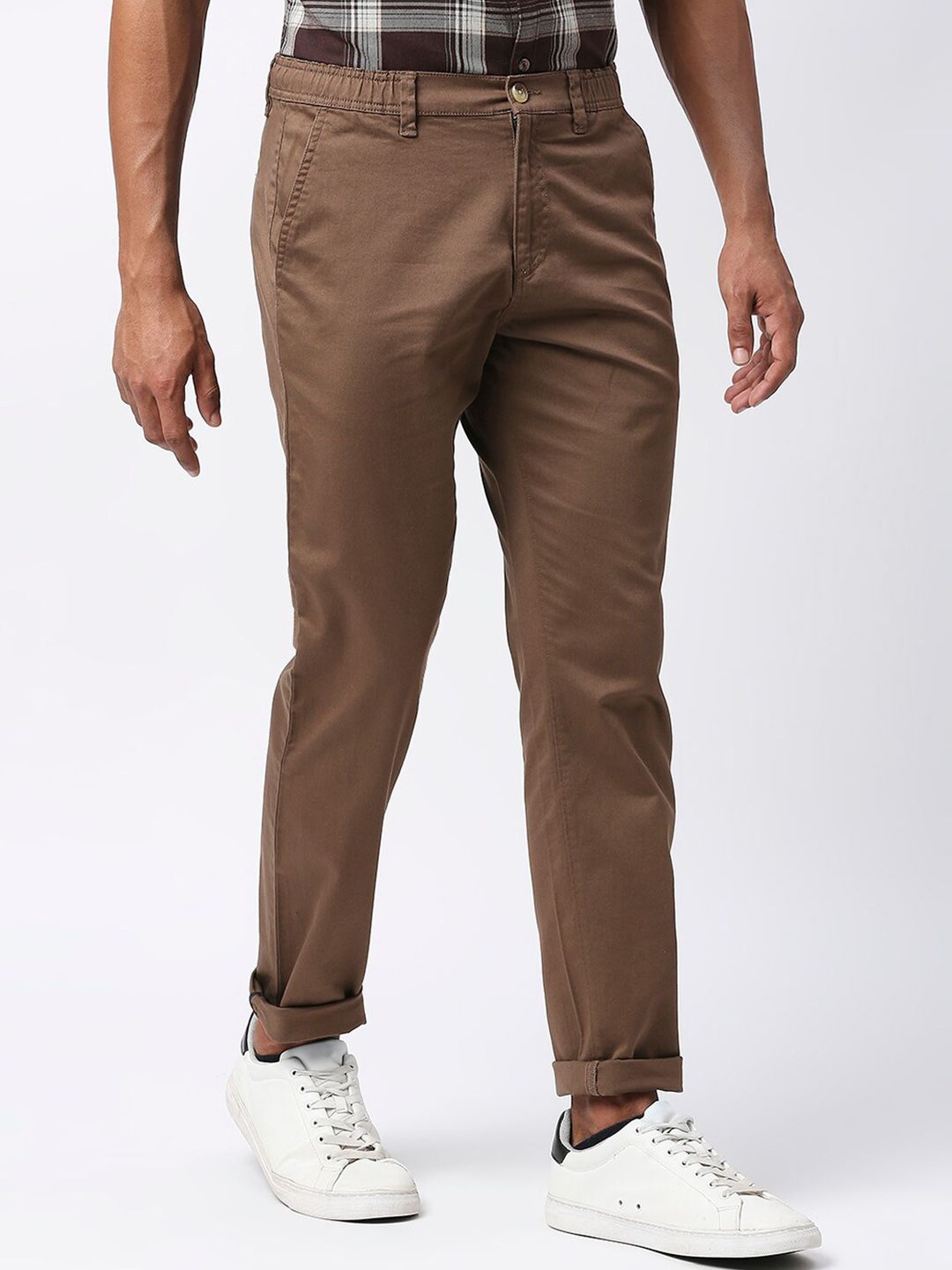 Thomas Scott Men Mid-Rise Classic Slim Fit Trousers