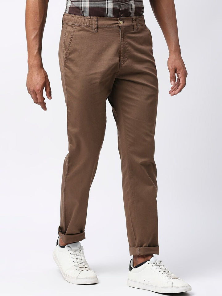 Thomas Scott Men Mid-Rise Classic Slim Fit Trousers