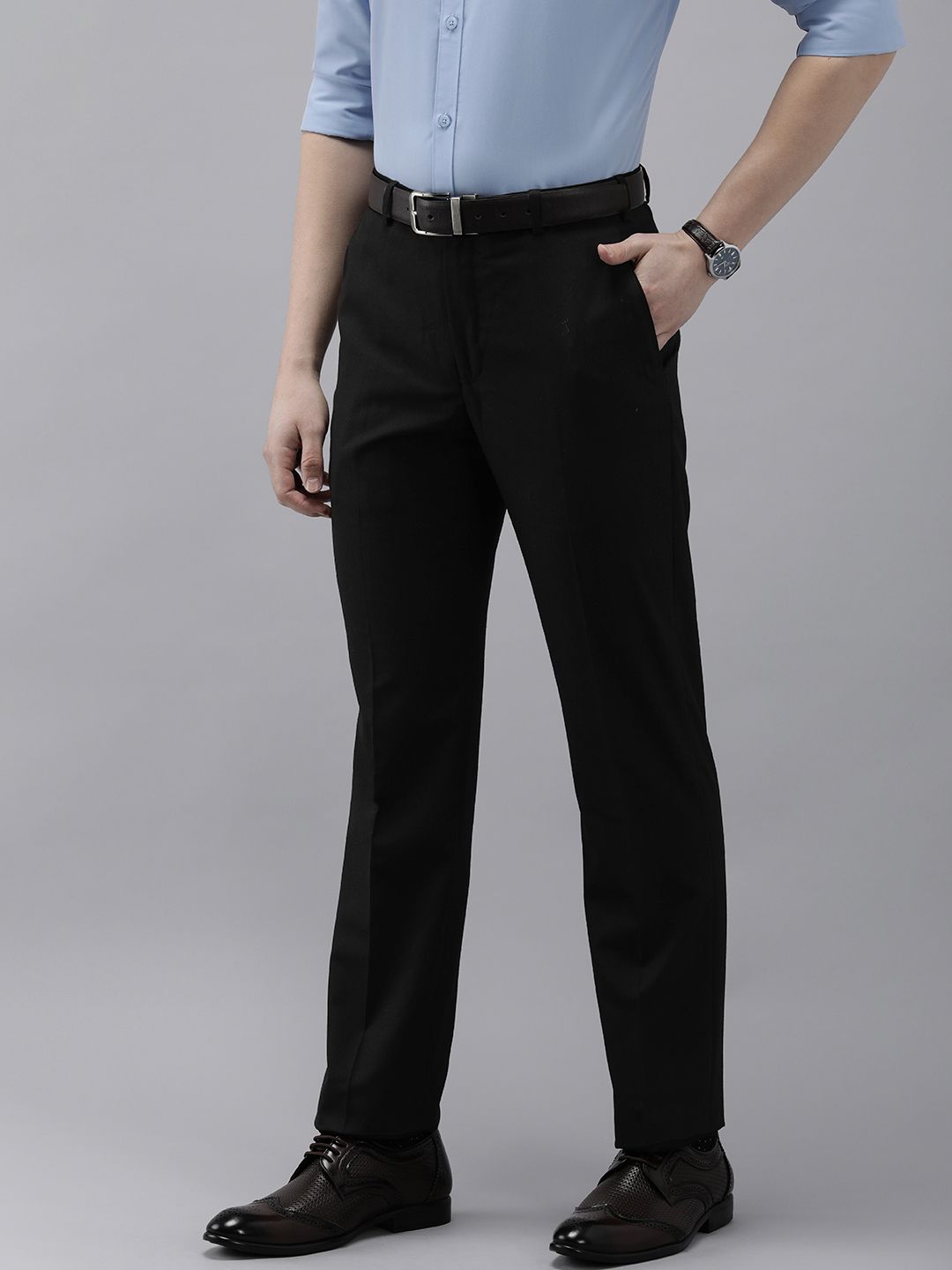 Park Avenue Men Smart Fit Formal Trousers