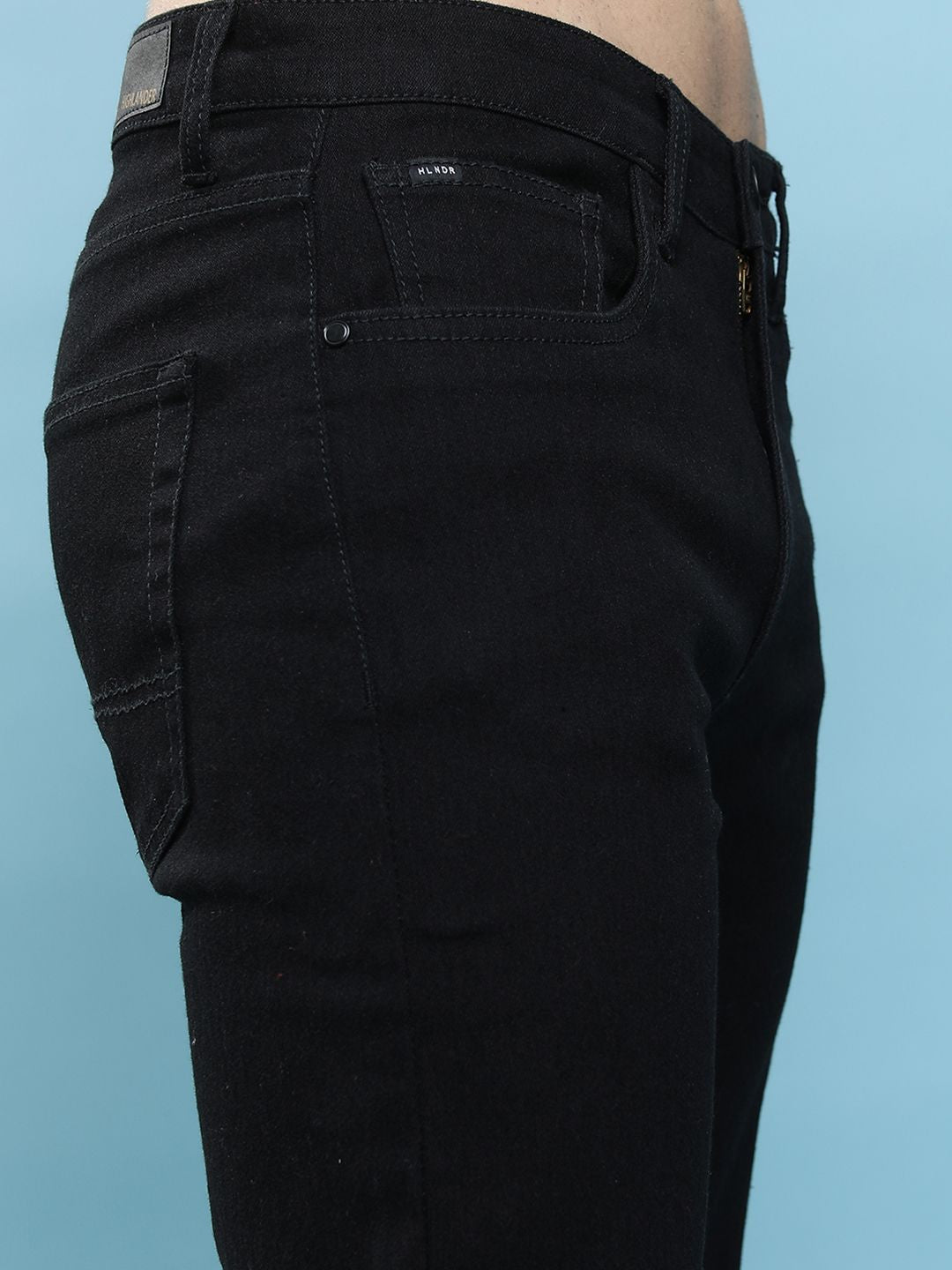 HIGHLANDER Men Tapered Fit Clean Look Stretchable Jeans